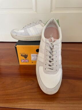 Gola Grandslam Bloom Women’s Sneaker in Pearl/Pink/Green